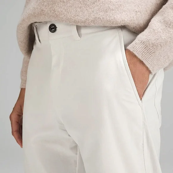 lulu-lemon Mens Relaxed-Tapered Smooth Twill Trouser - 36 - Picture 2 of 5